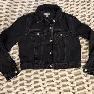 Topshop Black Jean Jacket
